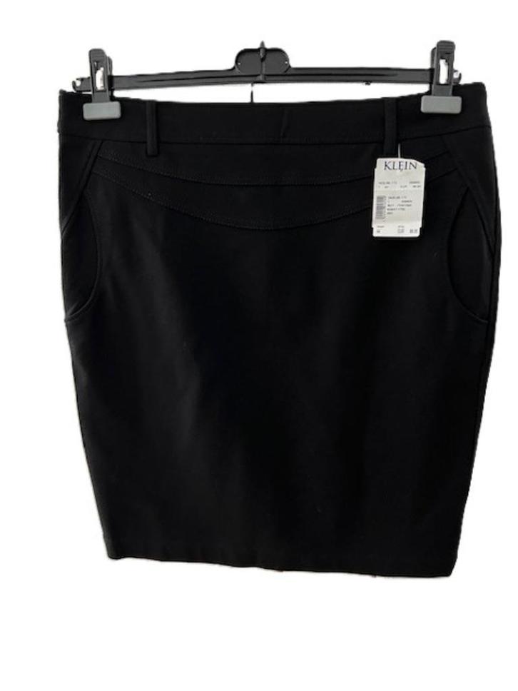 NIEUW SUMMUM WOMAN basic stretch rok zwart 44, Kleding | Dames, Rokken, Nieuw, Maat 42/44 (L), Zwart, Onder de knie, Verzenden