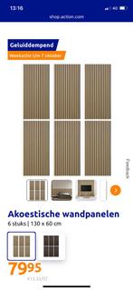 2x 6 = 12 Akoestische wandpanelen Action 130x60 cm, Doe-het-zelf en Verbouw, Platen en Panelen, Ophalen, Nieuw