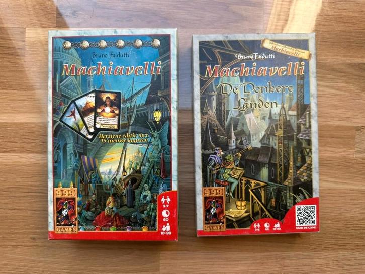 Machiavelli basisspel en uitbreiding De Donkere Landen, Hobby en Vrije tijd, Gezelschapsspellen | Bordspellen, Zo goed als nieuw