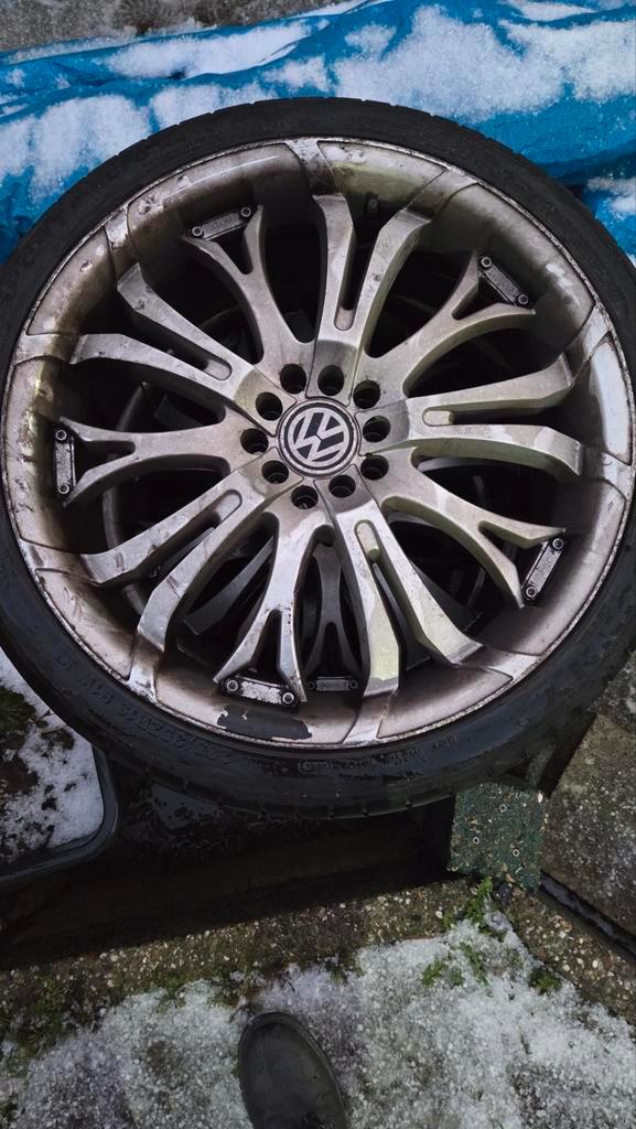 19 inch velgen VW Touran 2006 (gebruikt), Auto-onderdelen, Banden en Velgen, Velg(en), Zomerbanden, 19 inch, Gebruikt, Ophalen