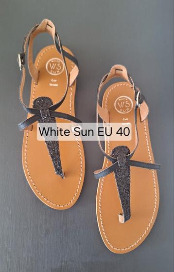 White Sun sandalen – EU 40 – leer - nieuw in de doos  beschikbaar voor biedingen