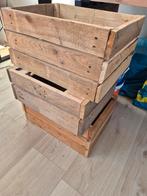 3x Houten Kratjes - Decoratief & Praktisch, Huis en Inrichting, Woonaccessoires | Kisten, Ophalen