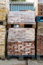 Oude bezande vormbak steen rood 18.5 x 5 13M2 uniek formaat, Ophalen of Verzenden, Gebruikt, Bakstenen