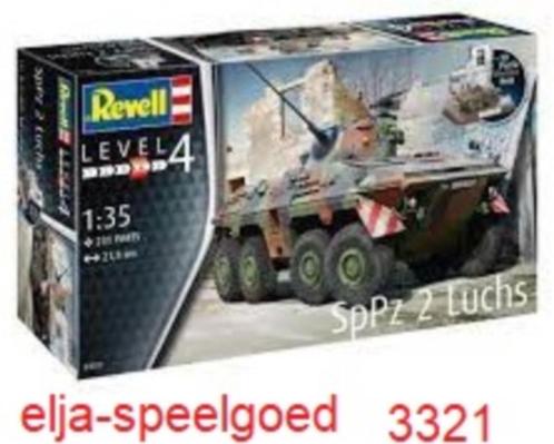 Revell 1:35 SpPz 2 Luchs 3321 Modelbouw 1975 truck, Hobby en Vrije tijd, Modelbouw | Auto's en Voertuigen, Nieuw, Truck, 1:32 tot 1:50