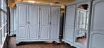 Brocante vintage opgeknapte slaapkamer kasten kledingkasten, 200 cm of meer, Ophalen of Verzenden, Zo goed als nieuw, 200 cm of meer