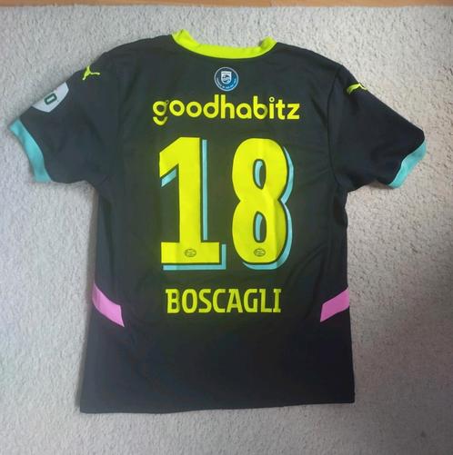 PSV uitshirt 2024/25 - Boscagli #18 - maat M, Kleding | Heren, Sportkleding, Zo goed als nieuw, Voetbal, Maat 48/50 (M), Blauw