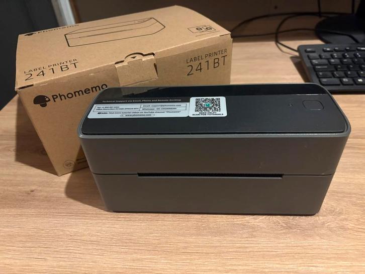 Phomemo 241BT - Draadloze Thermische Label Printer nog nieuw, Computers en Software, Printers, Zo goed als nieuw, Draadloos, Ophalen of Verzenden