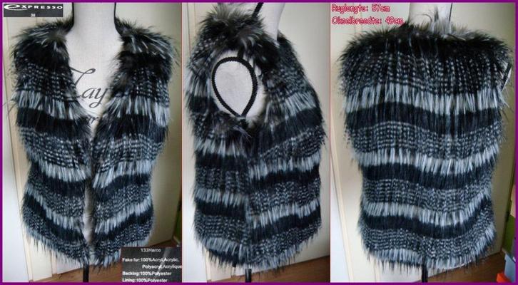 EXPRESSO (nep) bont gilet maat 38, Kleding | Dames, Truien en Vesten, Zo goed als nieuw, Maat 38/40 (M), Overige kleuren, Ophalen of Verzenden