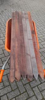 6x paal Hardhout Azobe 6,8x6,8x150 cm, Ophalen, Palen, Nieuw, Hardhout
