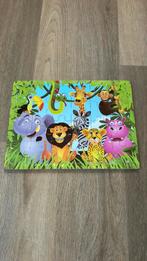Houten safari puzzel, 2 tot 4 jaar, Gebruikt, 10 tot 50 stukjes, Ophalen of Verzenden