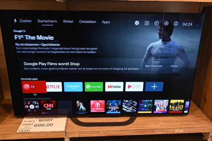 sony bravia KD55AG8 55 inch smart  tv 100hz google tv OLED, Audio, Tv en Foto, Televisiebeugels, Zo goed als nieuw, Ophalen of Verzenden