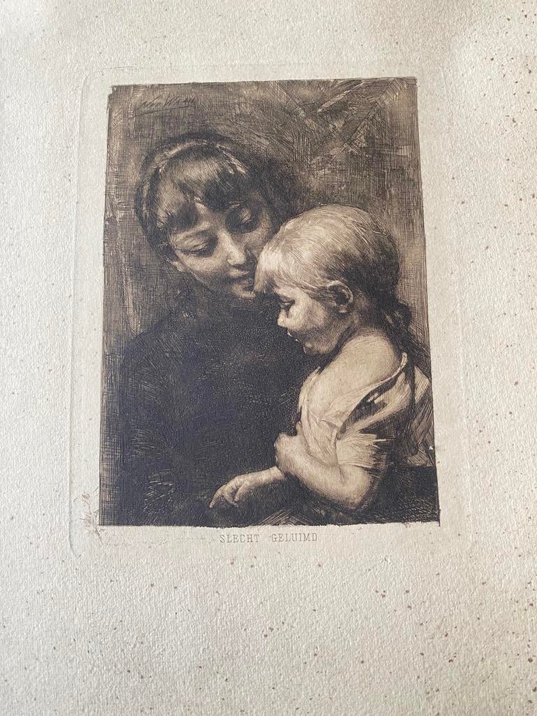 Gravure N, vd Waay, Antiek en Kunst, Kunst | Etsen en Gravures, Verzenden