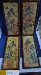 SERIE VIER PANELEN * PARELMOER OP STEEN * Heel Apart! *, Verzenden