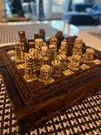 Mexicaanse Schaakspel met Azteekse Figuren, Een of twee spelers, Ophalen of Verzenden, Zo goed als nieuw