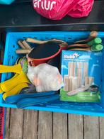 Oude pingpong batjes, ballen kubb spel, Ophalen, Gebruikt, Jongen of Meisje