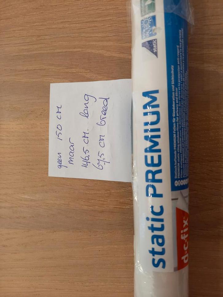 D-c-fix Static Raamfolie - 146.5x67.5 cm, Doe-het-zelf en Verbouw, Isolatie en Afdichting, Nieuw, Overige materialen, Minder dan 4 cm