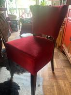 Rood festoffeerde eetstoelen, Ophalen, Gebruikt, Rood, Vijf, Zes of meer stoelen
