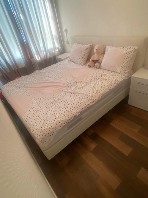 compleet bed 180x200) met hoogwaardige matras en boxspring, Antiek en Kunst, Antiek | Meubels | Bedden, Ophalen of Verzenden