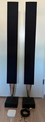 2 Beolab 8000 Luidsprekers incl. Airport Express, Zo goed als nieuw, 120 watt of meer, Front, Rear of Stereo speakers, Ophalen