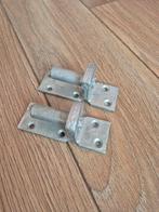 Plaatduim verzinkt 16mm (2 stuks), Ophalen of Verzenden, Gebruikt, IJzer, Scharnier