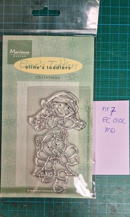 Eline toddlers christmas ec0102 marianne design, Hobby en Vrije tijd, Stempelen, Zo goed als nieuw, Clearstamp, Ophalen of Verzenden