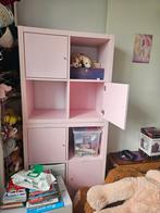 Kallax, Ikea, roze, vier vakken, Kinderen en Baby's, Gebruikt, Kast, 75 tot 100 cm, Minder dan 50 cm