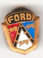 Ford emaille knoop speld, Verzenden, Zo goed als nieuw, Transport