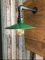 Wandlamp. Industriële wandlamp met emaille kap, Ophalen of Verzenden, Zo goed als nieuw