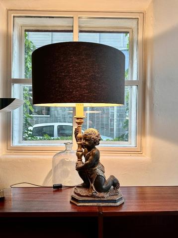 Art nouveau schemerlamp Italië, Victoriaanse tafellamp beschikbaar voor biedingen