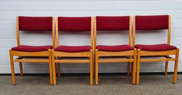 29 x Vintage Deense design stoelen hout retro Cafestoelen  beschikbaar voor biedingen