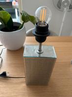 2x Moderne Tafellamp / Nachtlamp Glas, Ophalen of Verzenden, Zo goed als nieuw, Glas, Minder dan 50 cm