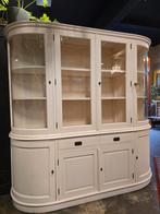 Charmante buffetkast | vitrinekast met gebogen glas, Huis en Inrichting, Kasten | Buffetkasten, Gebruikt, 200 cm of meer, Niet te achterhalen