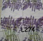 OPRUIMING servetten decoupage – lavendel L274 – 3x, Verzenden, Nieuw, Materiaal