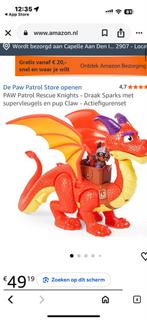 Paw Patrol Rescue Knights Draak Sparks (zonder Claw), Ophalen, Gebruikt