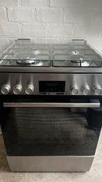 BOSCH RVS FORNUIS MET WOKBRANDER., Witgoed en Apparatuur, Fornuizen, Ophalen, Grill, 4 kookzones, Zo goed als nieuw