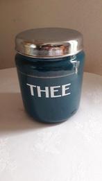 EMAILLE BLAUWE THEEBUS JAREN 40, Antiek en Kunst, Antiek | Emaille, Ophalen of Verzenden