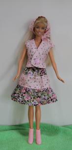 Barbie 44: rok, blouse, hoofddoek, enkellaarsjes, Verzenden, Nieuw, Barbie