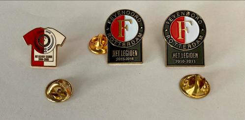 3 VERSCHILLENDE PINS VAN FEYENOORD ROTTERDAM, Verzamelen, Sportartikelen en Voetbal, Zo goed als nieuw, Overige typen, Feyenoord