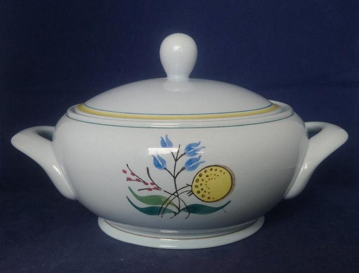 Arabia Windflower (Olga Osol, 1956-1966) - dekschaal, Antiek en Kunst, Antiek | Servies los, Ophalen of Verzenden