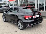 Audi A1 1.0 TFSI AUT. S-LINE LED XENON NAVI PANO-DAK AIRCO L, Met garantie (alle), 4 stoelen, Zwart, Bedrijf