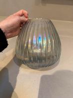 Kaarsenhouder decoratie vaas parelmoer Ibiza, Ophalen of Verzenden, Minder dan 50 cm, Groen, Glas