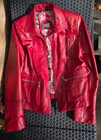 Rood Jack - Leather Jacket / Maat: L / Merk: ISKOÇ, Kleding | Dames, Maat 42/44 (L), ISKOÇ, Ophalen of Verzenden, Jasje