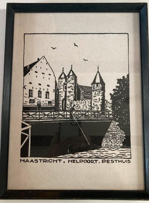 Maastricht Jeker Helpoort Pesthuis Ancker op Linnen, Antiek en Kunst, Curiosa en Brocante, Verzenden
