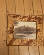 Twee foto's borobudur indie Indonesië  kurk omlijsting, Antiek en Kunst, Ophalen