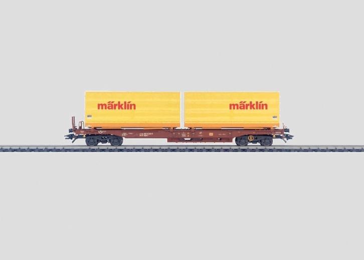 Marklin H0 OVP 47442 Draaiwagen met wisselbakken Marklin DB, Hobby en Vrije tijd, Modeltreinen | H0, Zo goed als nieuw, Wagon