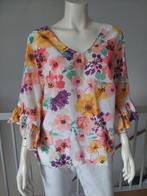 Blouse bloemen roezel Maat 46 zo goed als nieuw MS mode, Overige kleuren, Maat 46/48 (XL) of groter, Ophalen of Verzenden, Zo goed als nieuw