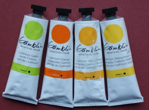 Serie 4 en 5 Gamblin Artists Olieverf, tubes 37 ml., Hobby en Vrije tijd, Schilderen, Nieuw, Olieverf, Verzenden