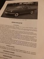 Jaren 60 NSU PRINZ SPORTPRINZ coupé technische info porto2,5, Ophalen of Verzenden