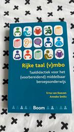 Anneke Smits - Rijke taal (v)mbo, Sociale wetenschap, Zo goed als nieuw, Anneke Smits; Erna van Koeven, Ophalen of Verzenden
