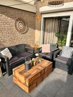 Stevige Tuinset/Loungeset met Opbergruimte, Ophalen, 4 zitplaatsen, Kunststof, Gebruikt